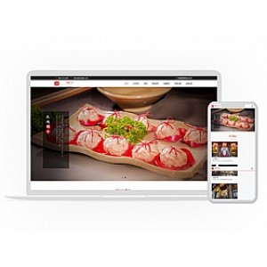 （自适应手机版）响应式餐饮美食加盟类网站源码 HTML5餐饮加盟管理网站织梦模板