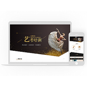 dedecms响应式艺考培训类公司企业官网网站织梦模板源码带后台自适应手机端